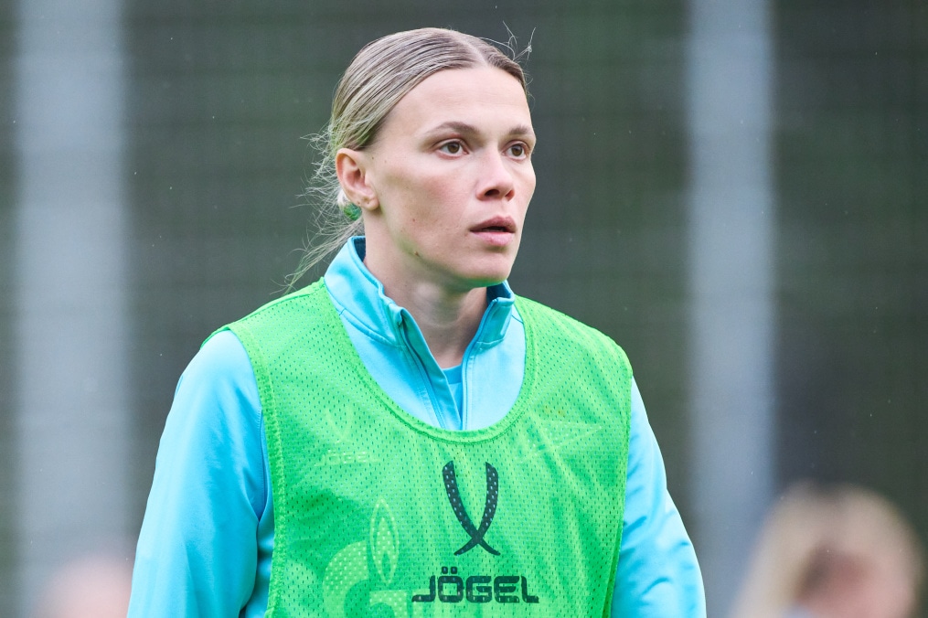 Тренировка женской команды перед финалом Кубка России