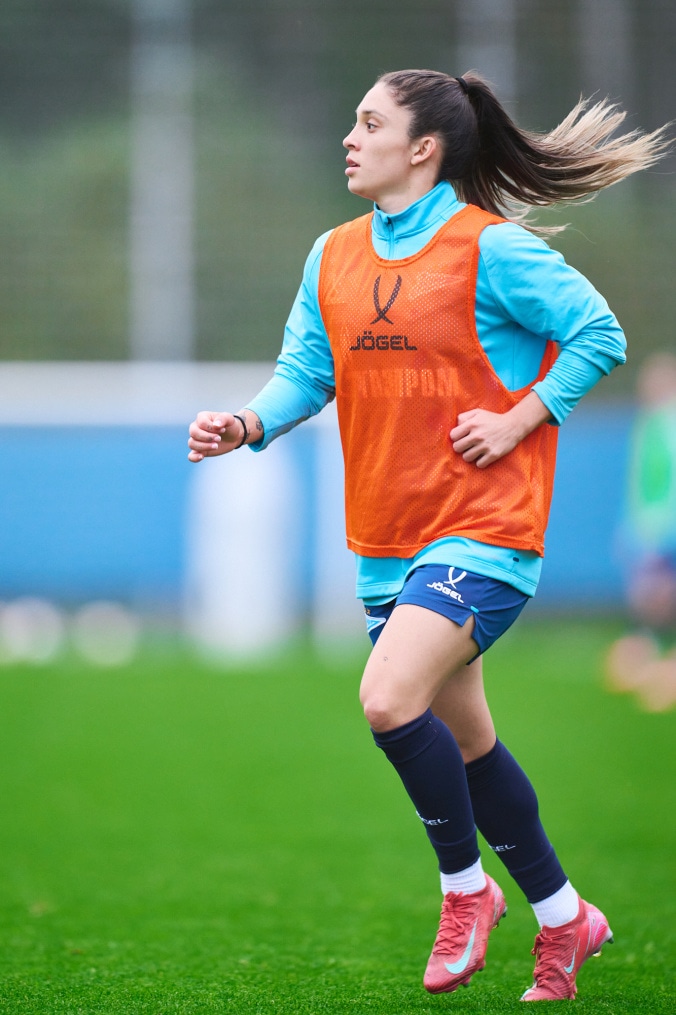 Тренировка женской команды перед финалом Кубка России