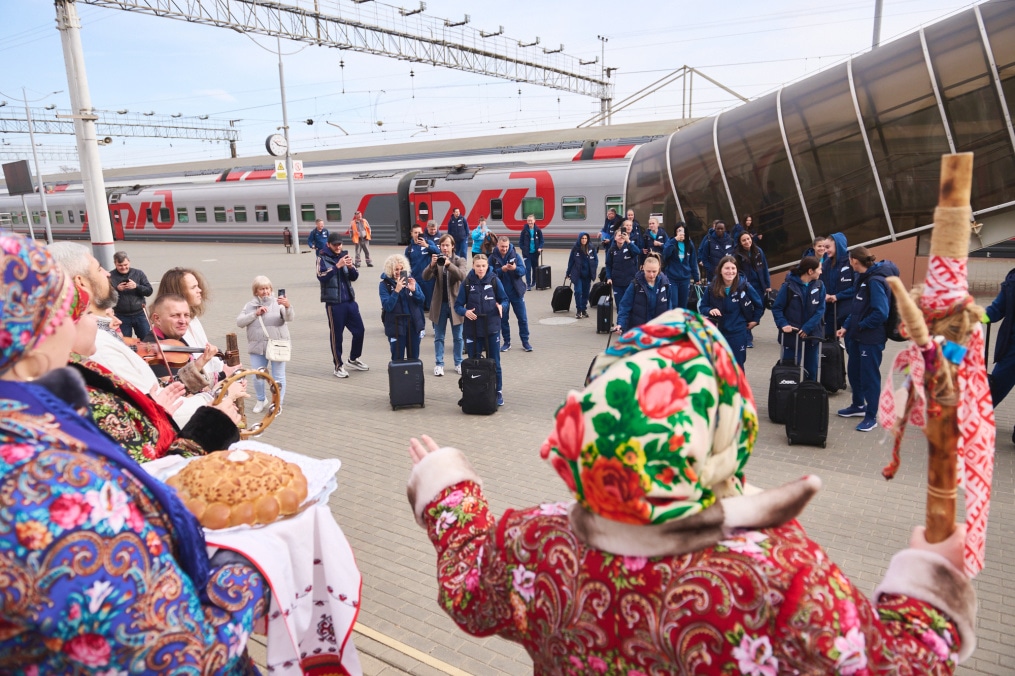 Встреча женской футбольной команды «Зенит» в Саранске
