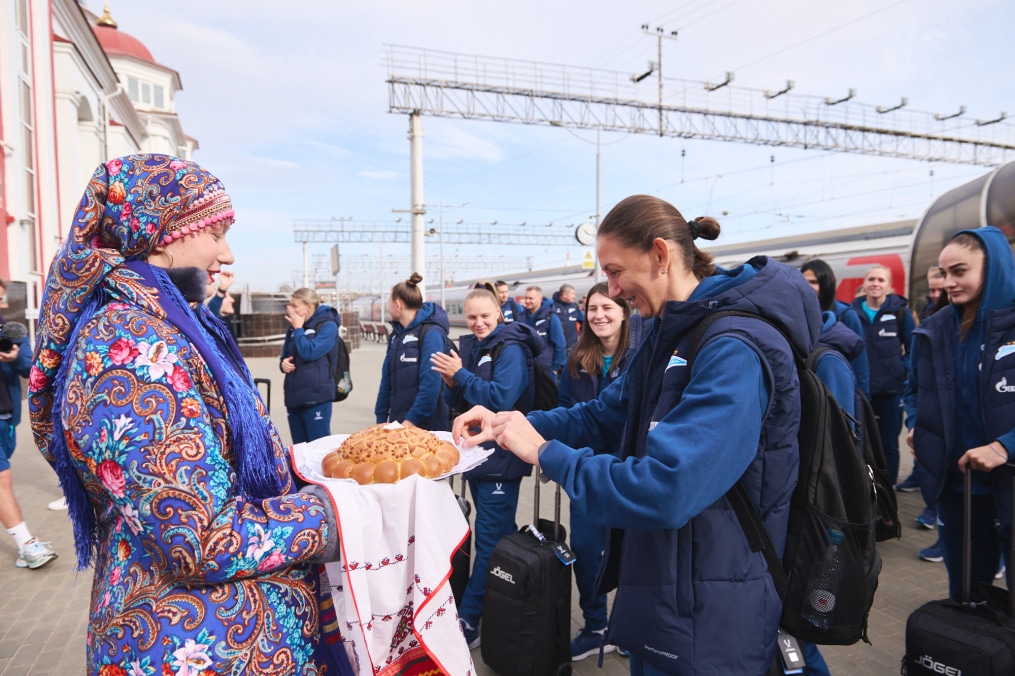 Встреча женской футбольной команды «Зенит» в Саранске