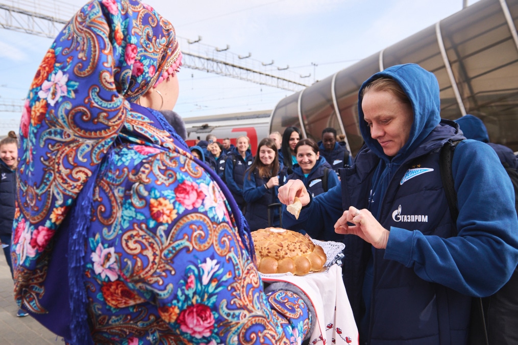 Встреча женской футбольной команды «Зенит» в Саранске
