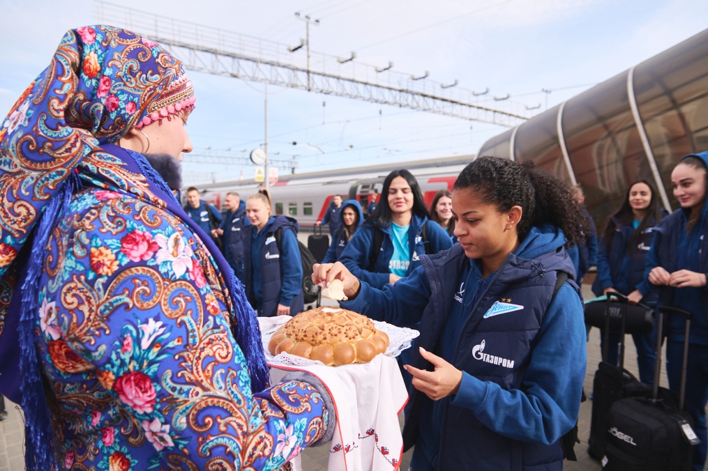 Встреча женской футбольной команды «Зенит» в Саранске