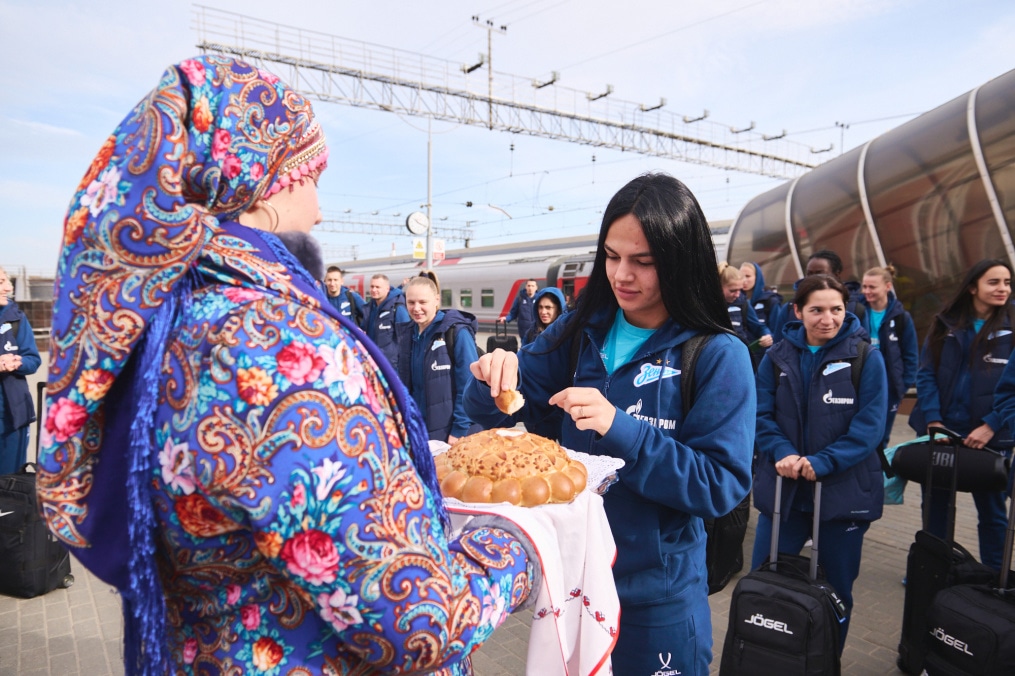 Встреча женской футбольной команды «Зенит» в Саранске