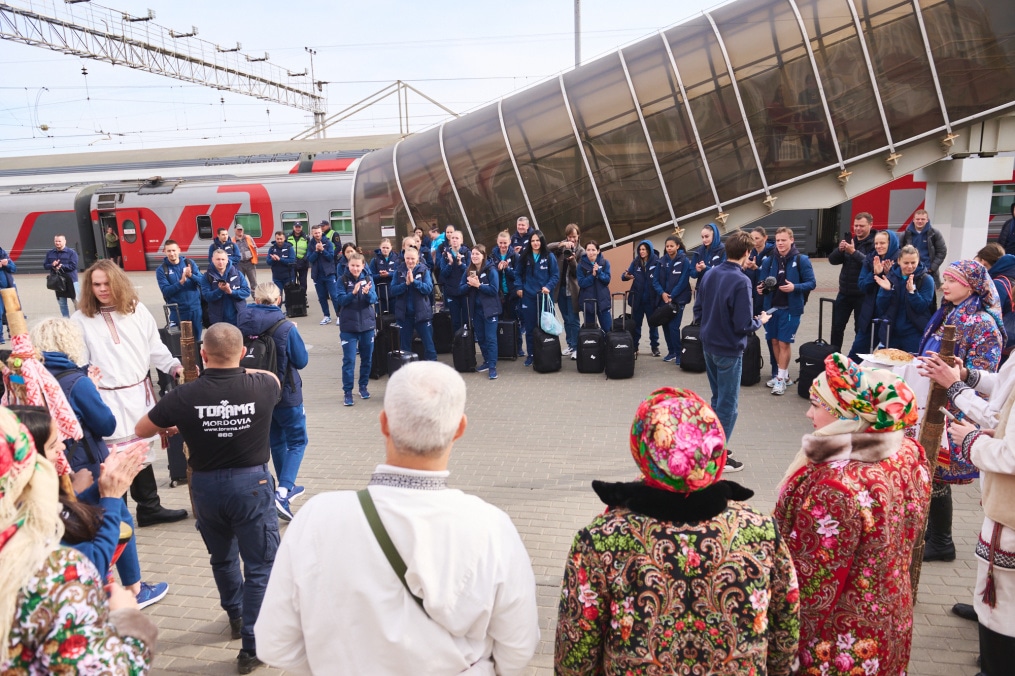 Встреча женской футбольной команды «Зенит» в Саранске