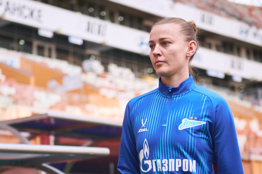 Тренировка женской команды на «Мордовия Арене» перед финалом Winline Кубка России