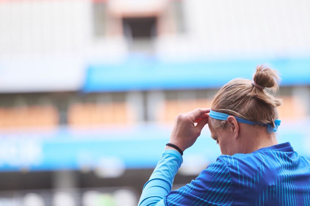 Тренировка женской команды на «Мордовия Арене» перед финалом Winline Кубка России