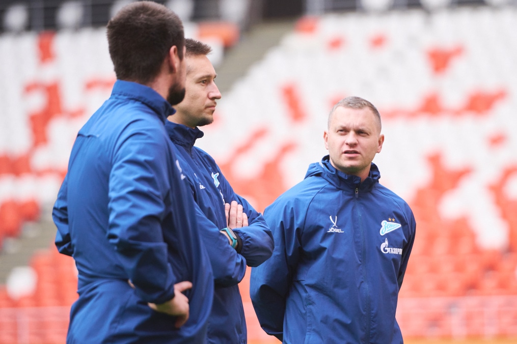 Тренировка женской команды на «Мордовия Арене» перед финалом Winline Кубка России