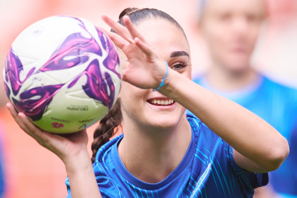 Тренировка женской команды на «Мордовия Арене» перед финалом Winline Кубка России