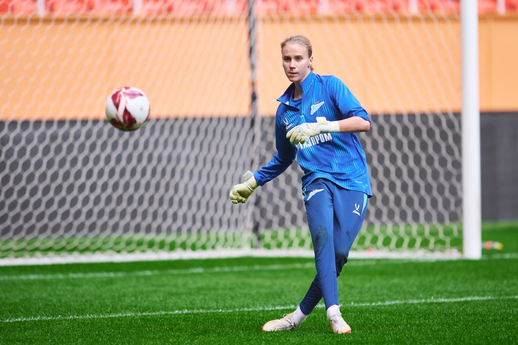 Тренировка женской команды на «Мордовия Арене» перед финалом Winline Кубка России