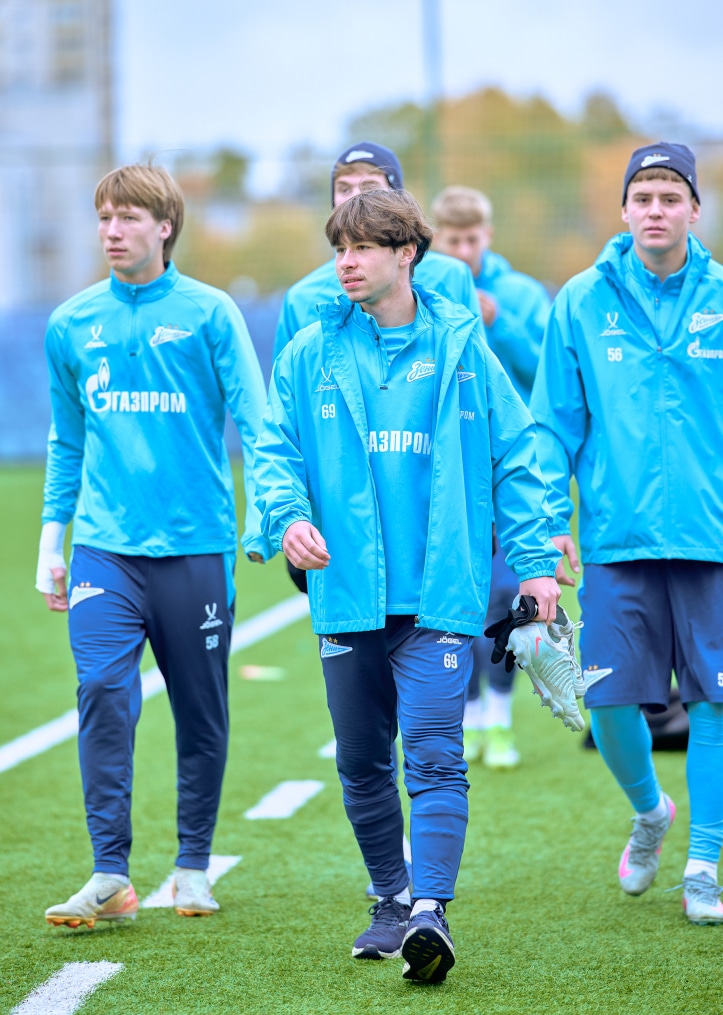 Тренировка «Зенита»-м перед матчем с «Акрон — Академия Коноплева»-м