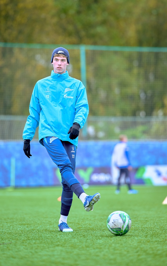 Тренировка «Зенита»-м перед матчем с «Акрон — Академия Коноплева»-м