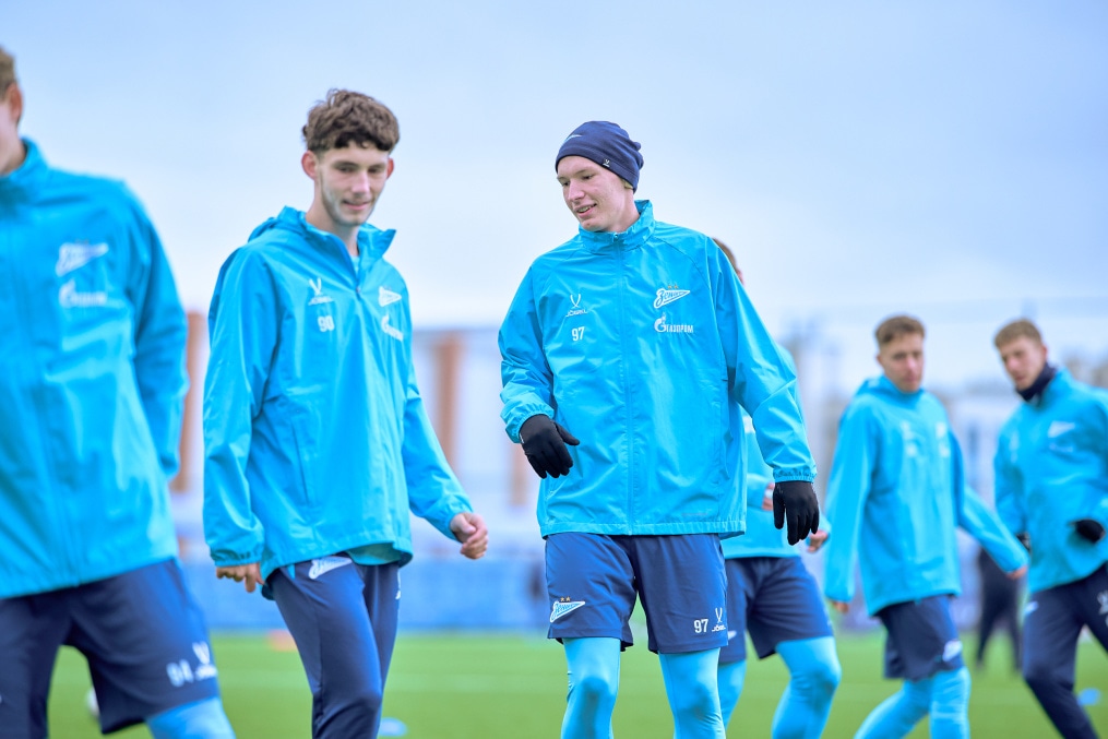 Тренировка «Зенита»-м перед матчем с «Акрон — Академия Коноплева»-м