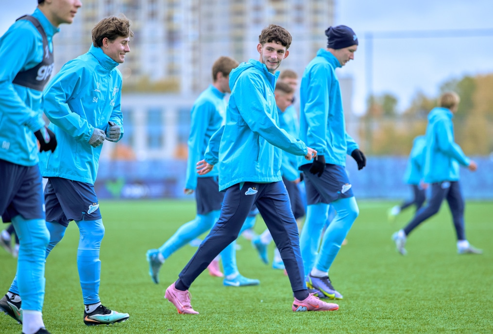 Тренировка «Зенита»-м перед матчем с «Акрон — Академия Коноплева»-м