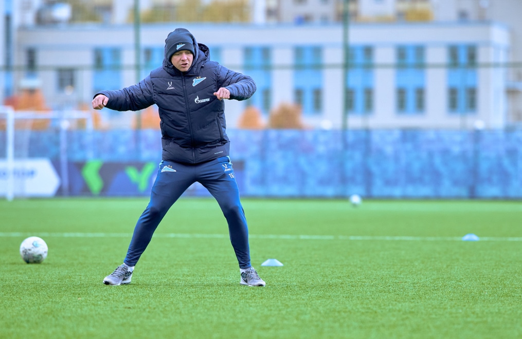 Тренировка «Зенита»-м перед матчем с «Акрон — Академия Коноплева»-м