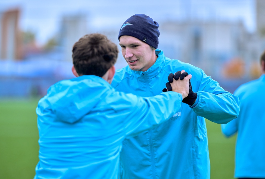 Тренировка «Зенита»-м перед матчем с «Акрон — Академия Коноплева»-м