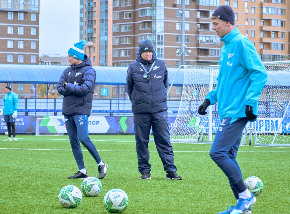 Тренировка «Зенита»-м перед матчем с «Акрон — Академия Коноплева»-м