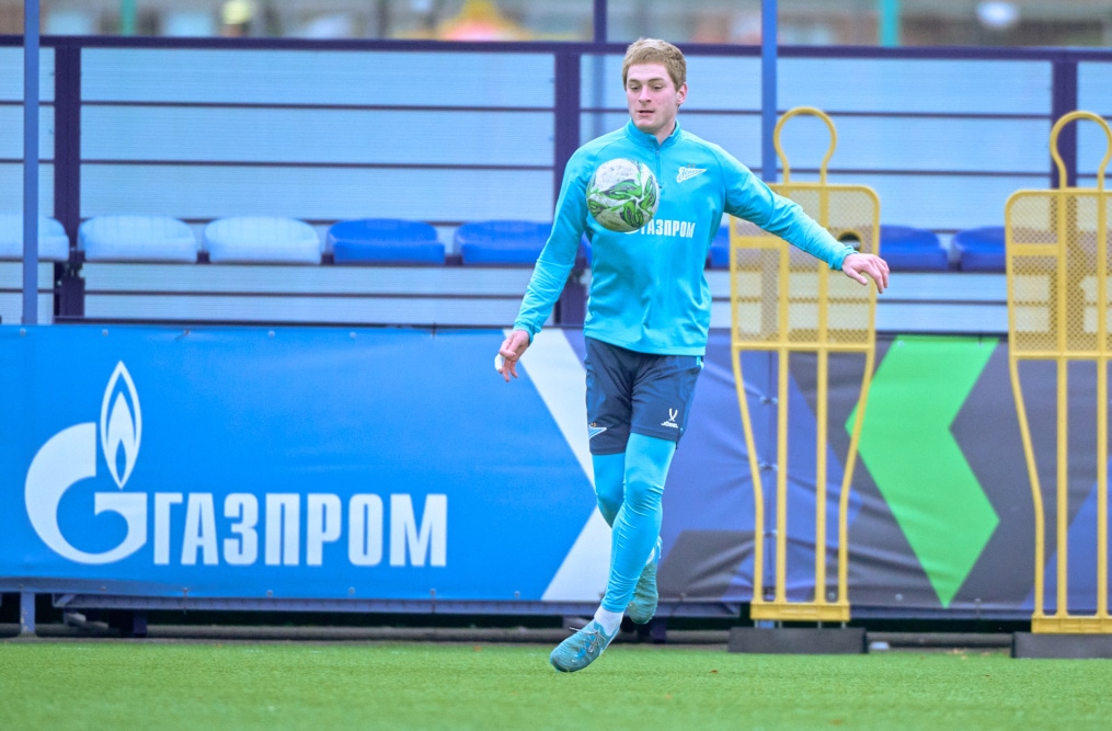 Тренировка «Зенита»-м перед матчем с «Акрон — Академия Коноплева»-м