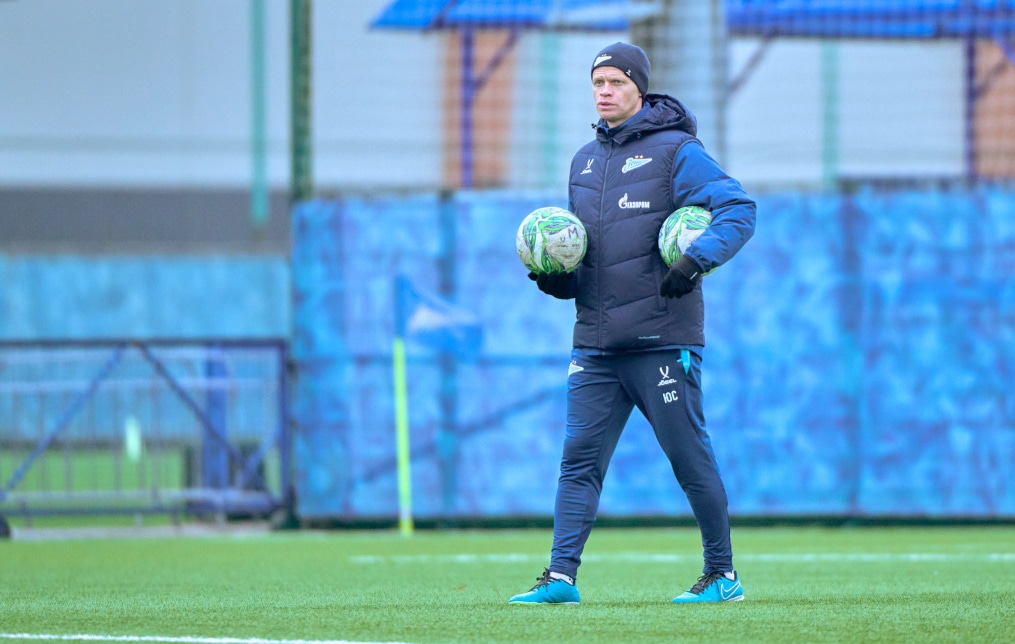 Тренировка «Зенита»-м перед матчем с «Акрон — Академия Коноплева»-м