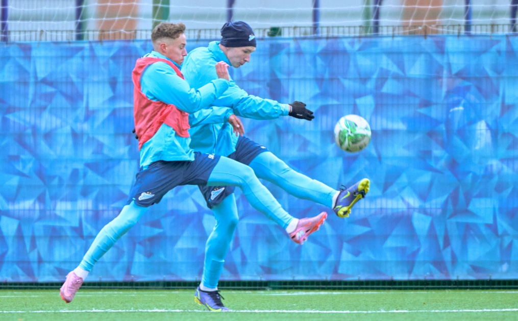 Тренировка «Зенита»-м перед матчем с «Акрон — Академия Коноплева»-м