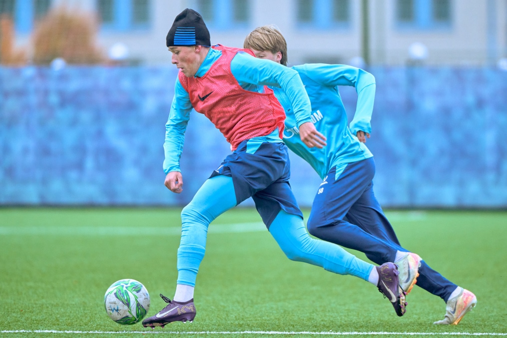 Тренировка «Зенита»-м перед матчем с «Акрон — Академия Коноплева»-м