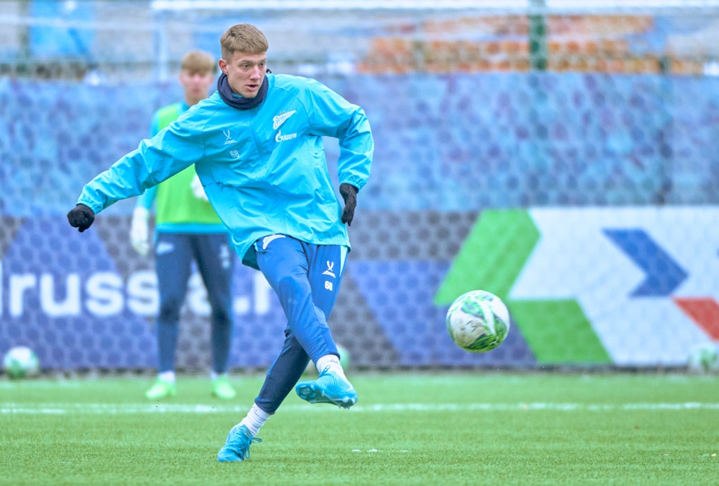 Тренировка «Зенита»-м перед матчем с «Акрон — Академия Коноплева»-м