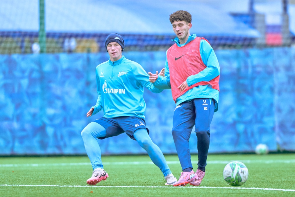 Тренировка «Зенита»-м перед матчем с «Акрон — Академия Коноплева»-м