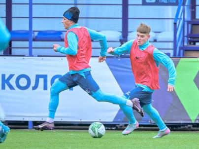 Тренировка «Зенита»-м перед матчем с «Акрон — Академия Коноплева»-м