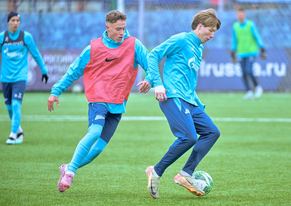 Тренировка «Зенита»-м перед матчем с «Акрон — Академия Коноплева»-м