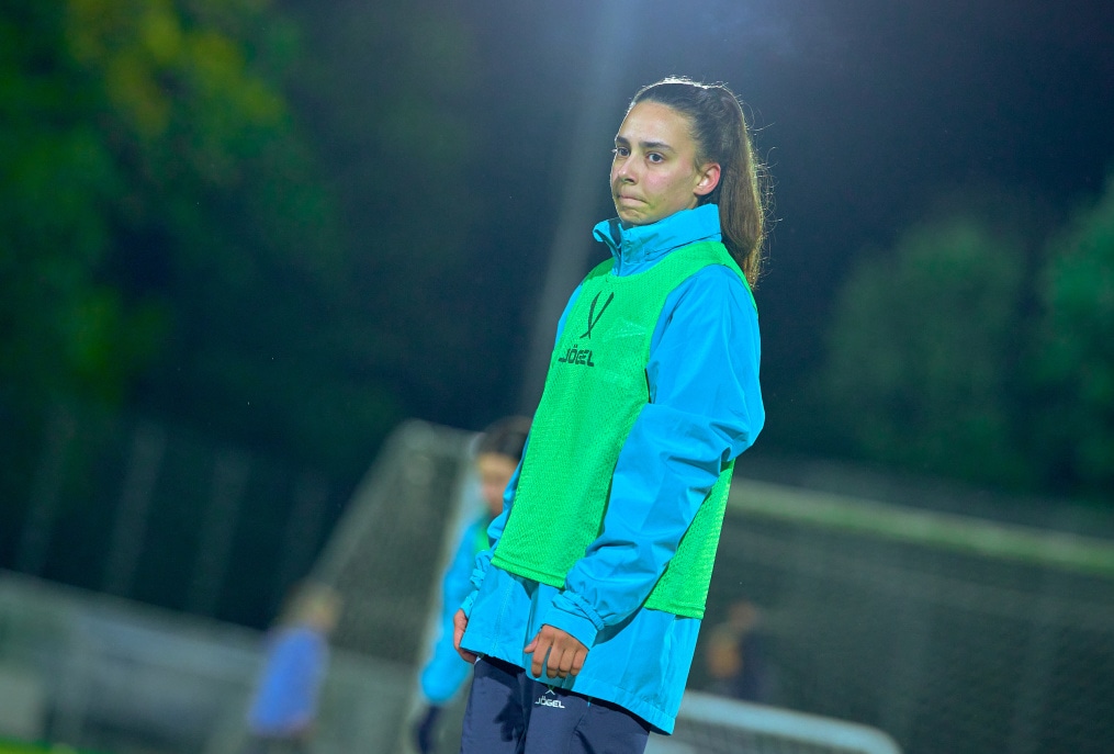 Тренировка женской молодежной команды перед матчем с «Чертаново»-м