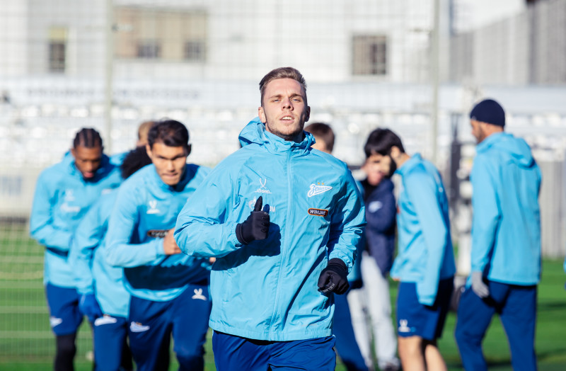 Тренировка основного состава перед матчем с «Сочи»
