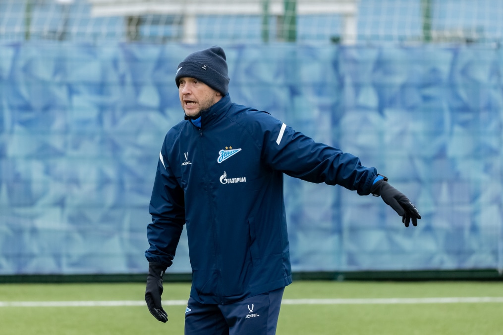 Тренировка «Зенита»-м перед матчем с ЦСКА-М