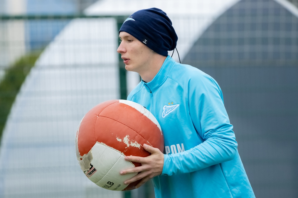 Тренировка «Зенита»-м перед матчем с ЦСКА-М