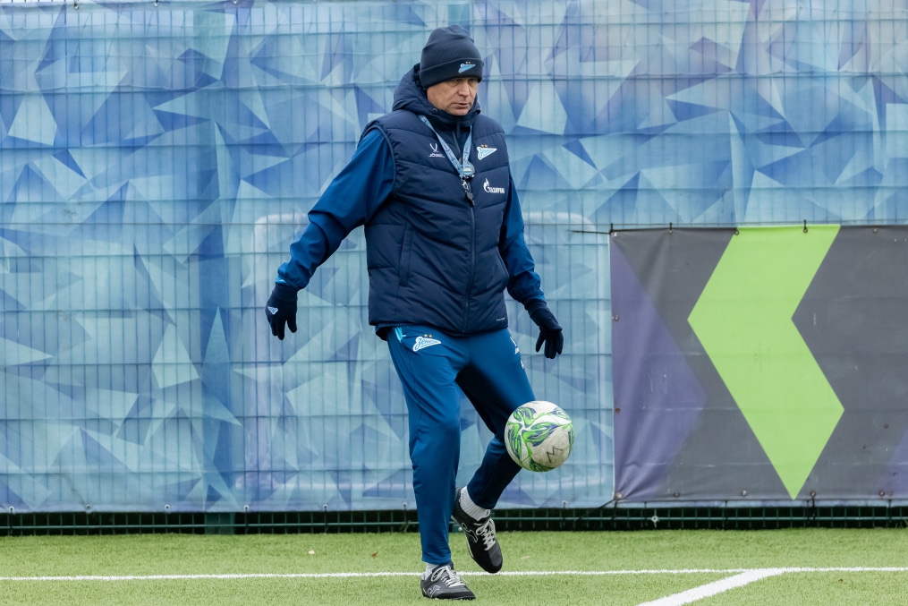 Тренировка «Зенита»-м перед матчем с ЦСКА-М