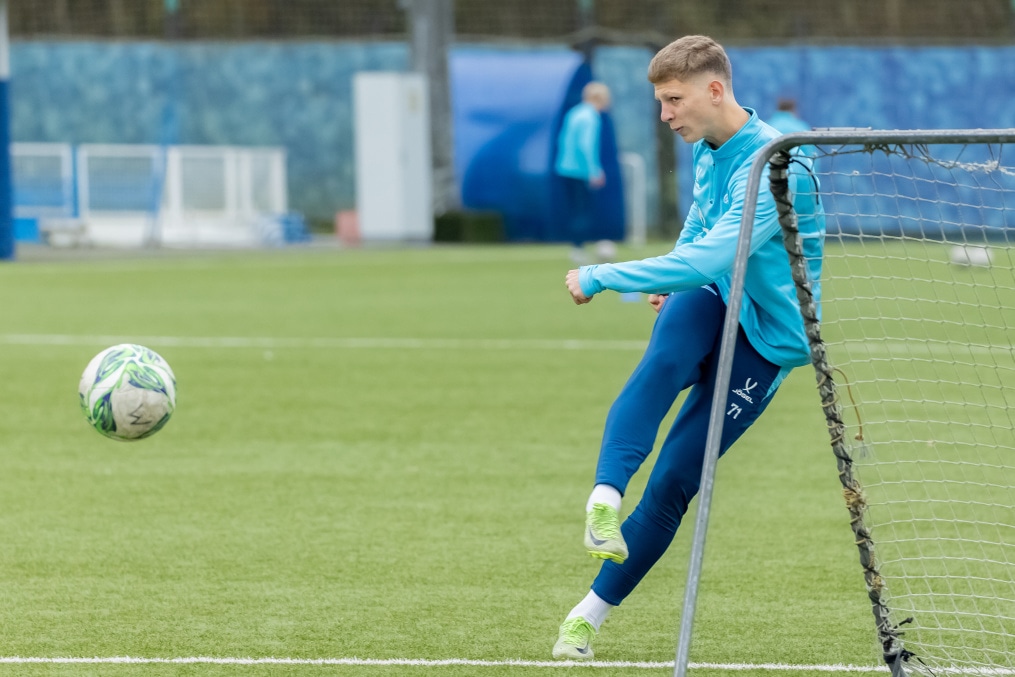 Тренировка «Зенита»-м перед матчем с ЦСКА-М