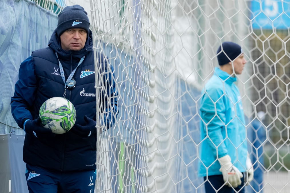 Тренировка «Зенита»-м перед матчем с ЦСКА-М