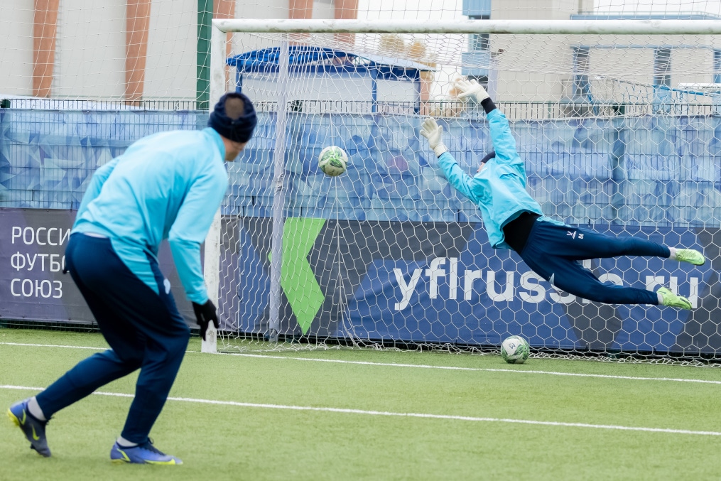 Тренировка «Зенита»-м перед матчем с ЦСКА-М