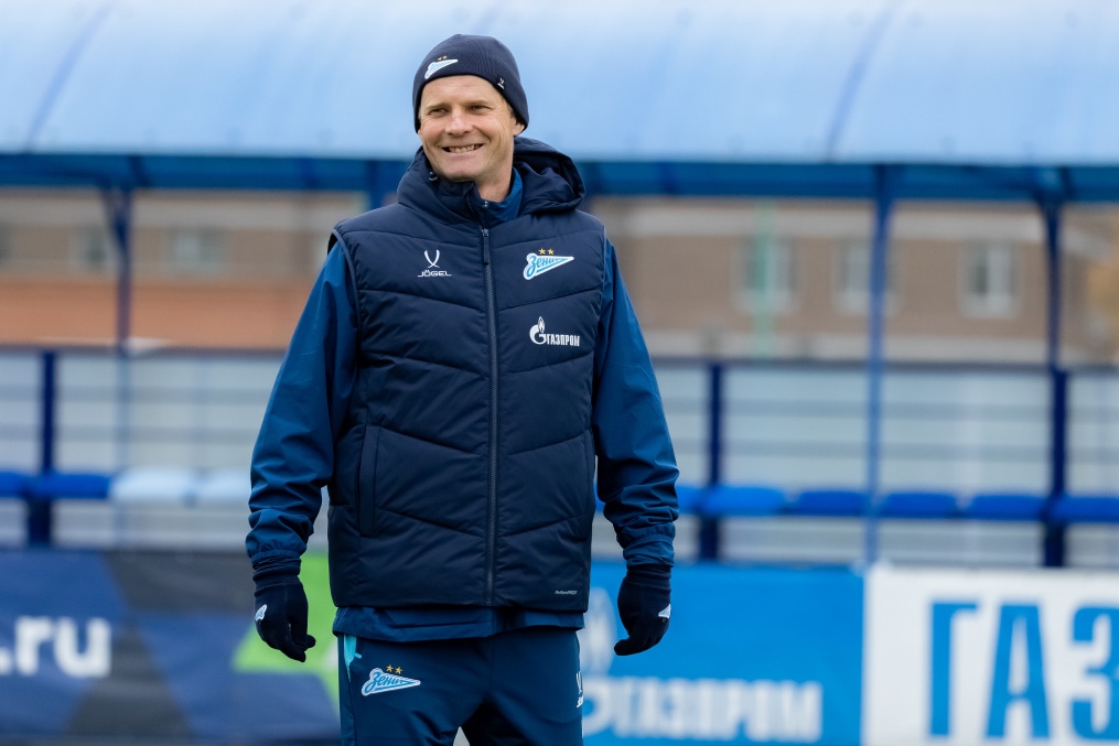 Тренировка «Зенита»-м перед матчем с ЦСКА-М