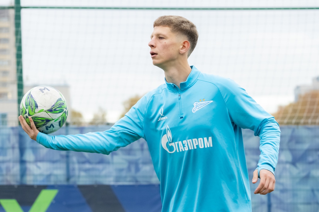 Тренировка «Зенита»-м перед матчем с ЦСКА-М