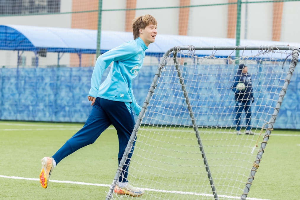 Тренировка «Зенита»-м перед матчем с ЦСКА-М