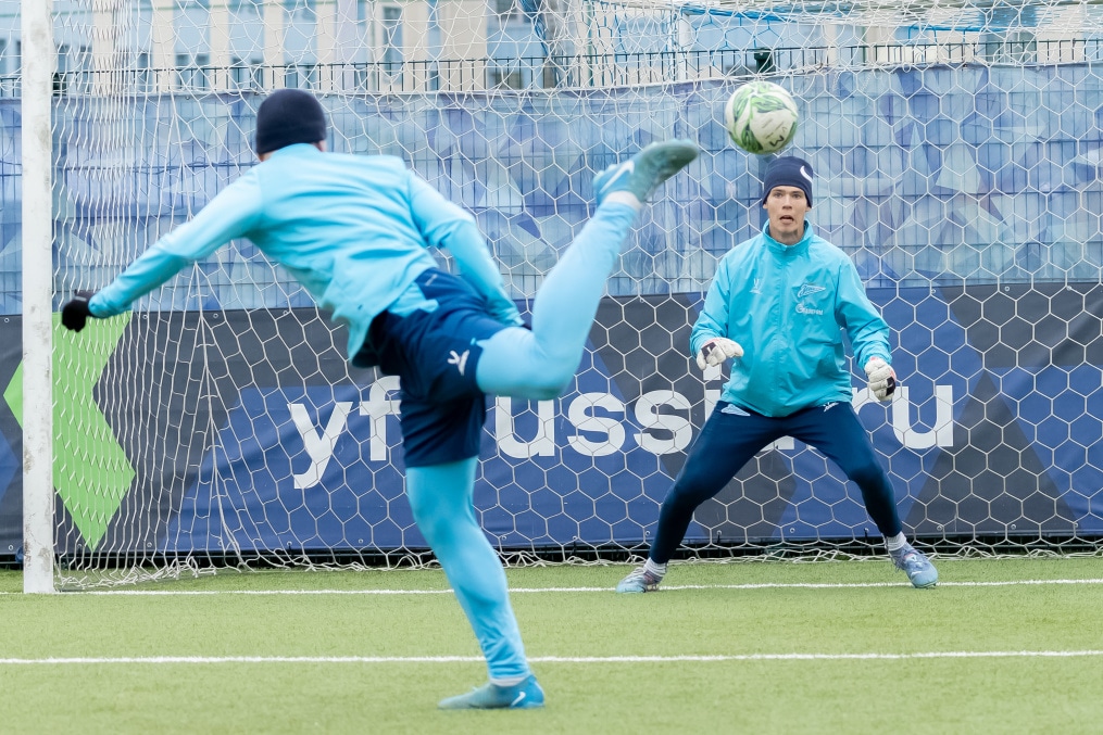 Тренировка «Зенита»-м перед матчем с ЦСКА-М