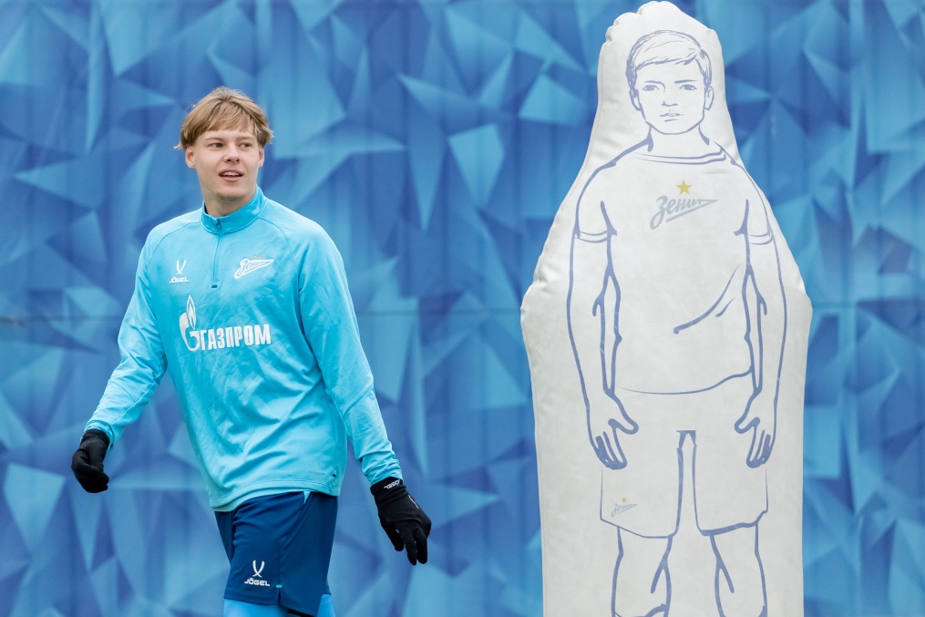 Тренировка «Зенита»-м перед матчем с ЦСКА-М