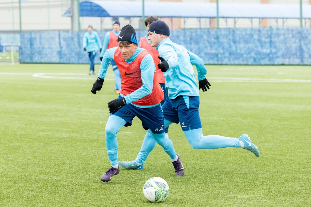 Тренировка «Зенита»-м перед матчем с ЦСКА-М