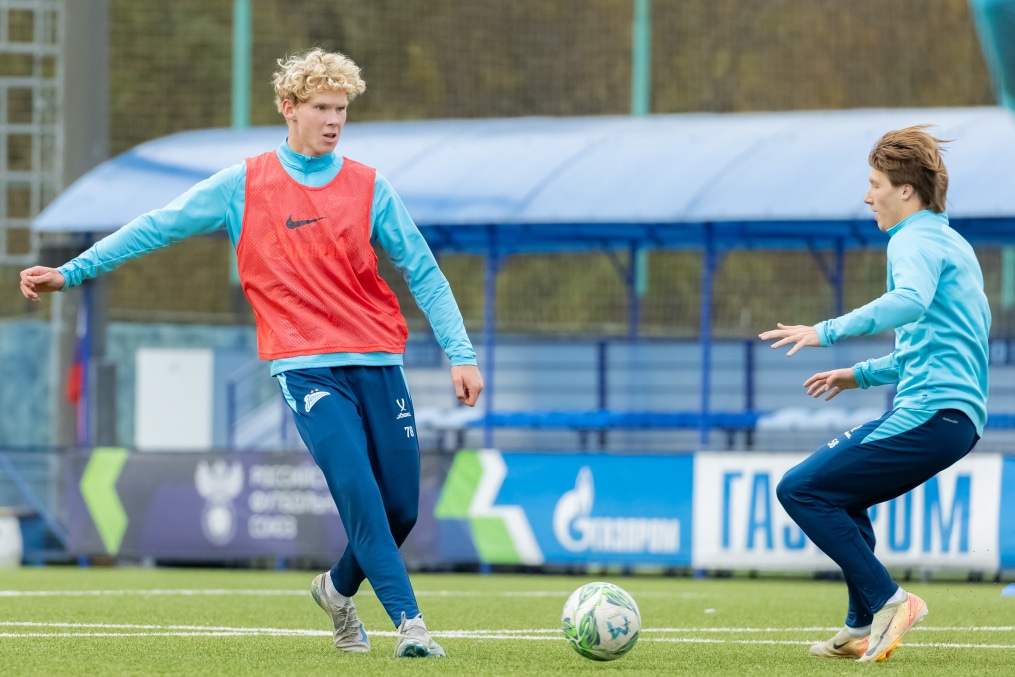 Тренировка «Зенита»-м перед матчем с ЦСКА-М
