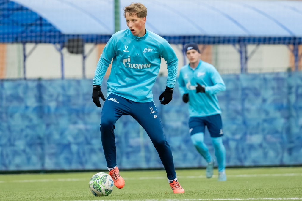 Тренировка «Зенита»-м перед матчем с ЦСКА-М