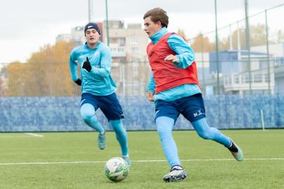 Тренировка «Зенита»-м перед матчем с ЦСКА-М