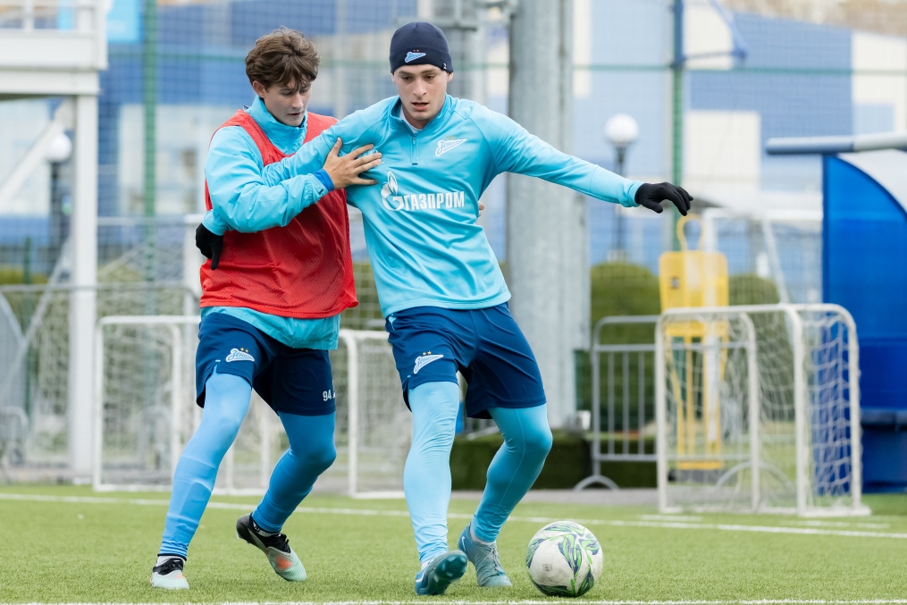 Тренировка «Зенита»-м перед матчем с ЦСКА-М