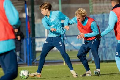 Тренировка «Зенита»-м перед матчем с ЦСКА-М