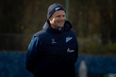 Тренировка «Зенита»-м перед матчем с ЦСКА-М