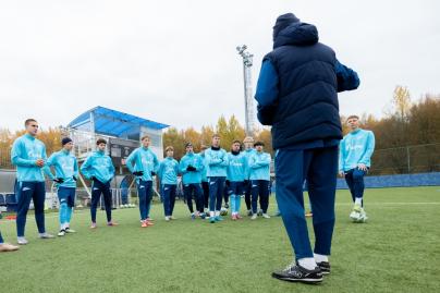Тренировка «Зенита»-м перед матчем с ЦСКА-М