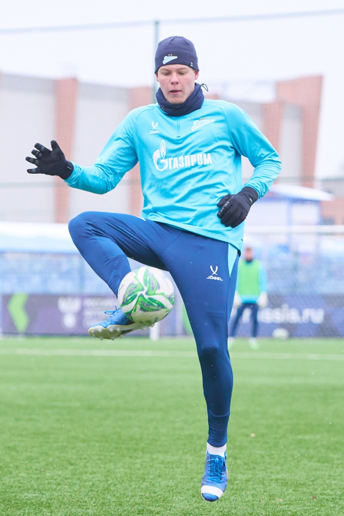 Тренировка «Зенита»-м перед матчем с «Локомотивом»-м